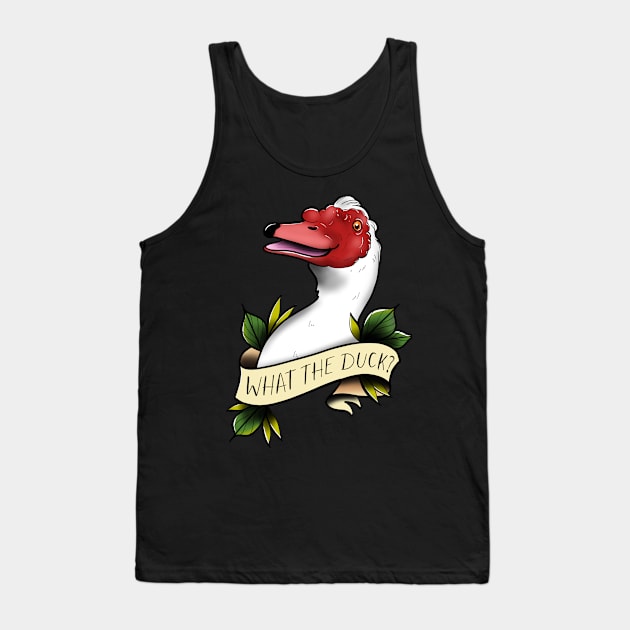 What the duck? Tank Top by Jurassic Ink